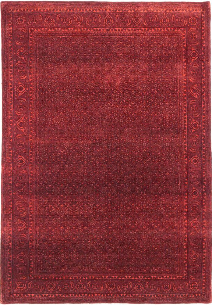 Indo rug Gabbeh Loribaft Design 8'3"x5'8" 8'3"x5'8", Persian Rug Knotted by hand