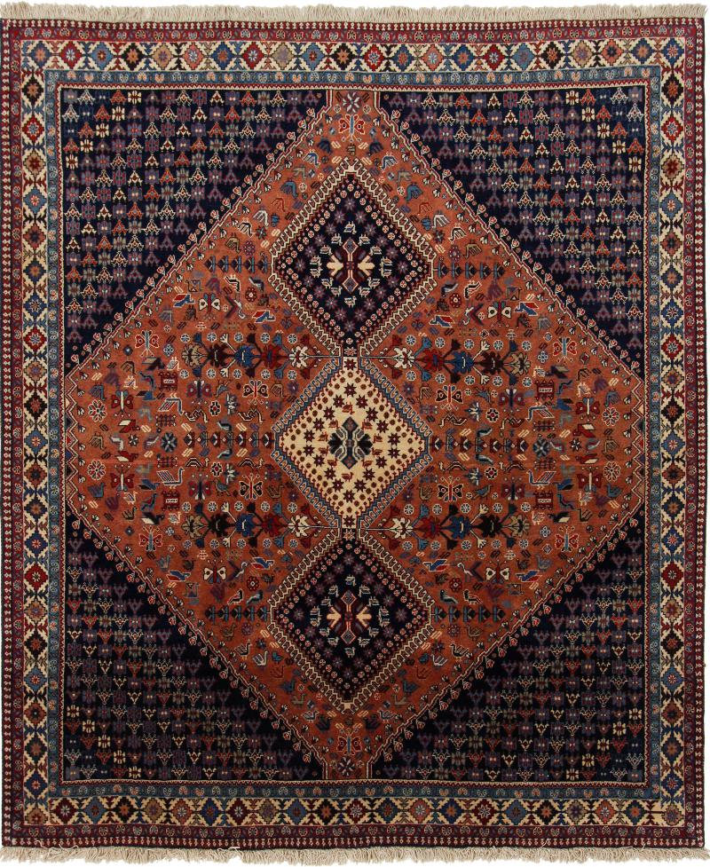  ペルシャ絨毯 ヤラメー 238x205 238x205,  ペルシャ絨毯 手織り