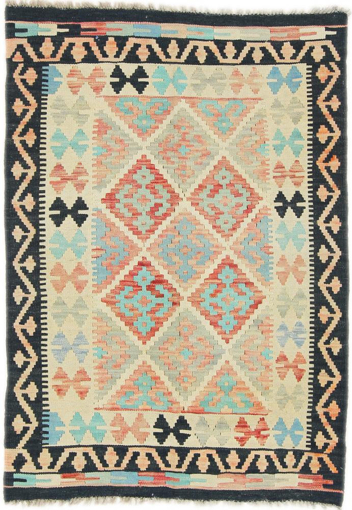 Afghan rug Kilim Afghan Heritage 4'9"x3'4" 4'9"x3'4", Persian Rug Woven by hand