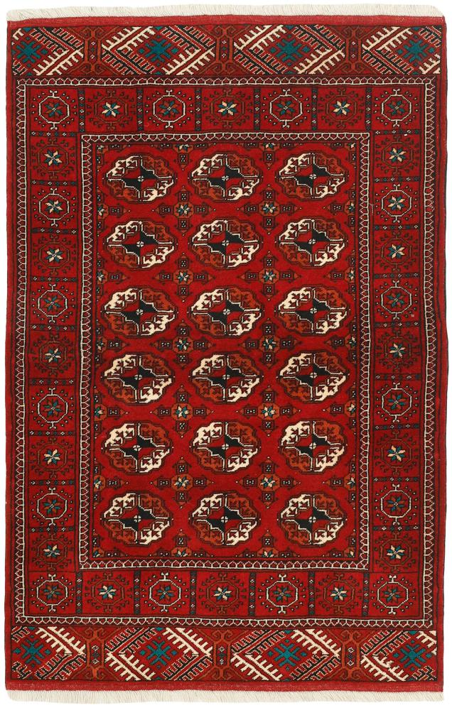 Persialainen matto Turkaman 5'1"x3'5" 5'1"x3'5", Persialainen matto Solmittu käsin