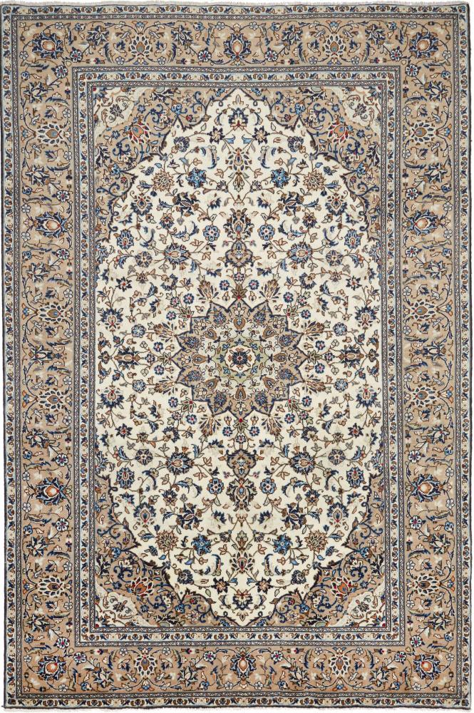 Tapis persan Kashan 9'11"x6'6" 9'11"x6'6", Tapis persan Noué à la main