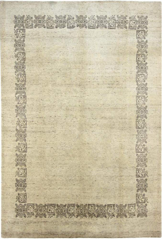Indiai szőnyeg Gabbeh Loribaft 9'9"x6'7" 9'9"x6'7", Perzsa szőnyeg Kézzel csomózva