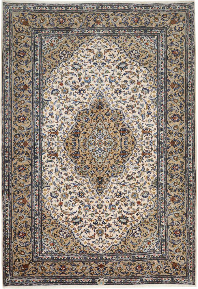 Tapis persan Kashan 303x209 303x209, Tapis persan Noué à la main