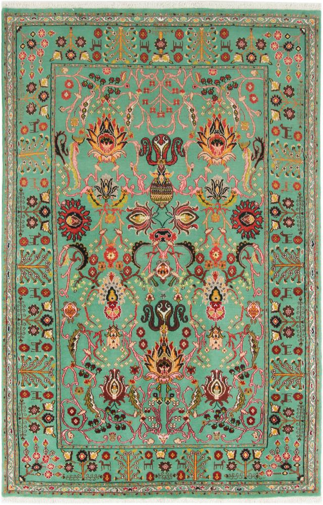 Persian Rug Persian Gabbeh Loribaft 7'3"x4'9" 7'3"x4'9", Persian Rug Knotted by hand