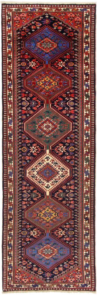 Persian Rug Shiraz Aliabad 8'0"x2'6" 8'0"x2'6", Persian Rug Knotted by hand