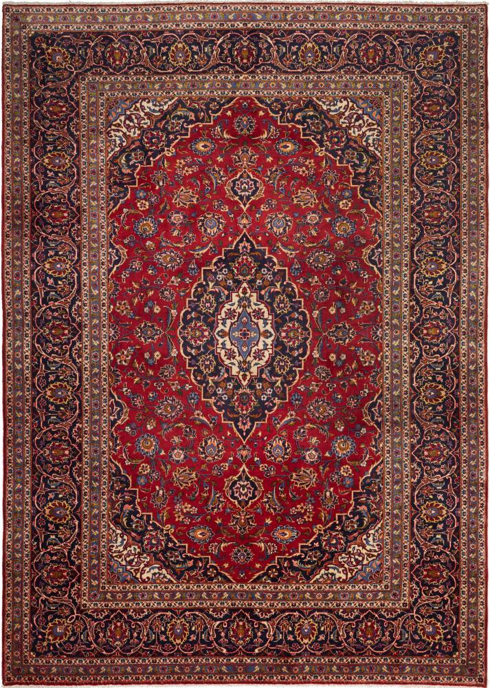 Persian Rug Keshan 9'8"x6'10" 9'8"x6'10", Persian Rug Knotted by hand