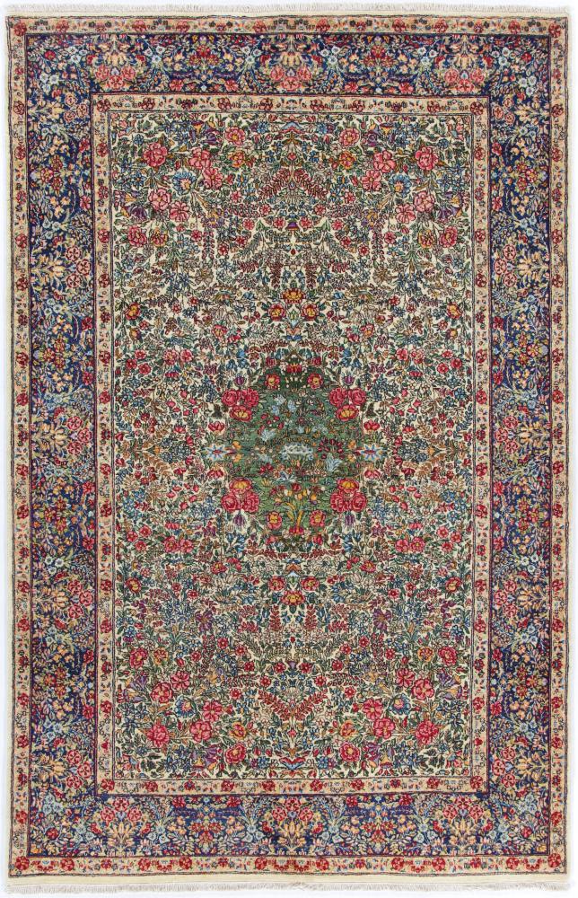 Persian Rug Kerman Old 7'7"x4'9" 7'7"x4'9", Persian Rug Knotted by hand