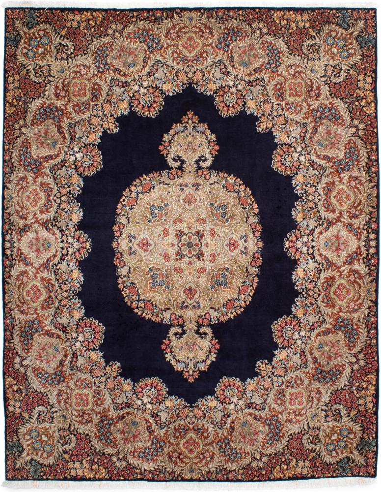 Persian Rug Kerman Rafsanjan 8'6"x6'10" 8'6"x6'10", Persian Rug Knotted by hand