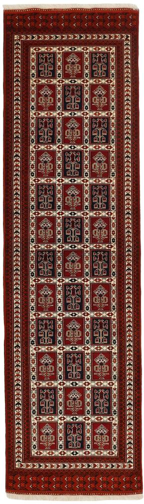 Tapis persan Turkaman 301x87 301x87, Tapis persan Noué à la main