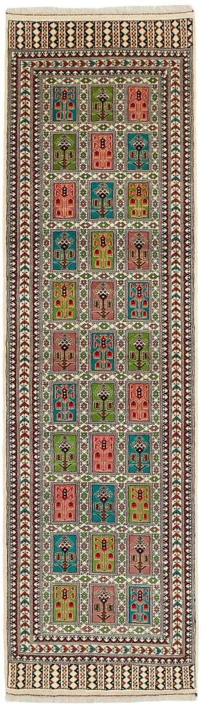 Perzsa szőnyeg Turkaman 293x86 293x86, Perzsa szőnyeg Kézzel csomózva