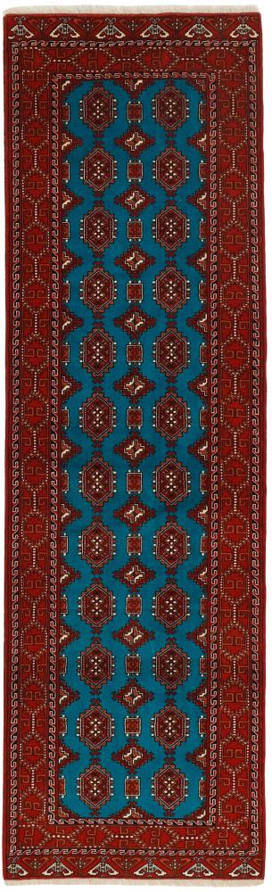 Περσικό χαλί Turkaman 293x86 293x86, Περσικό χαλί Οι κόμποι έγιναν με το χέρι