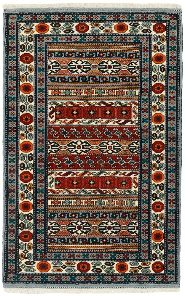 Persialainen matto Turkaman 157x105 157x105, Persialainen matto Solmittu käsin