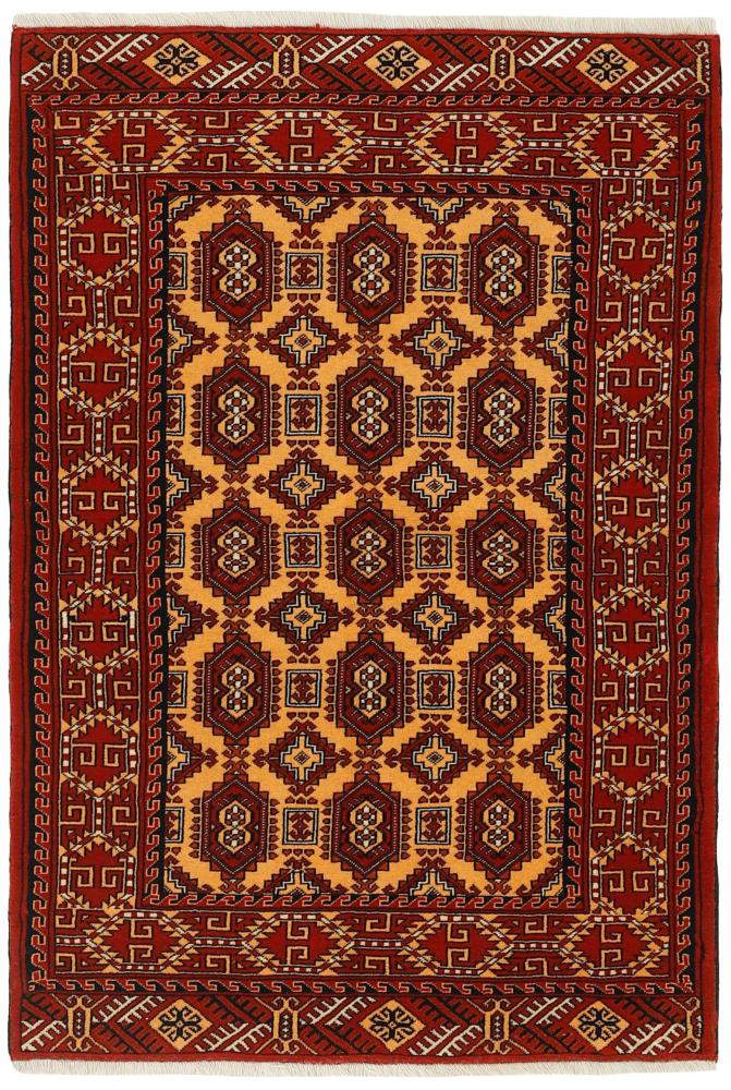 Perzisch tapijt Turkaman 155x105 155x105, Perzisch tapijt Handgeknoopte
