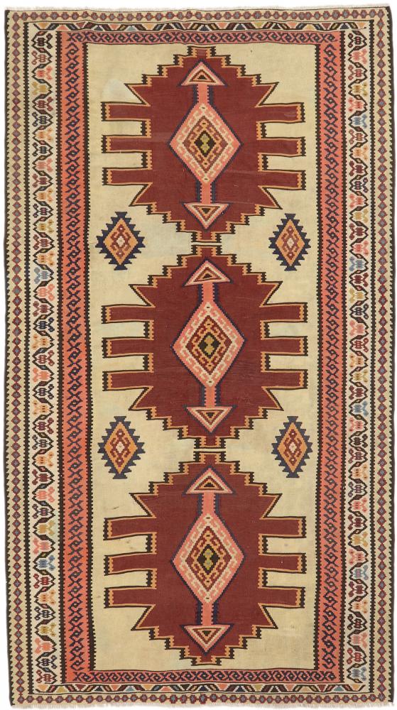 Persisk tæppe Kelim Fars Azerbaijan Antikke 312x173 312x173, Persisk tæppe Håndvævet