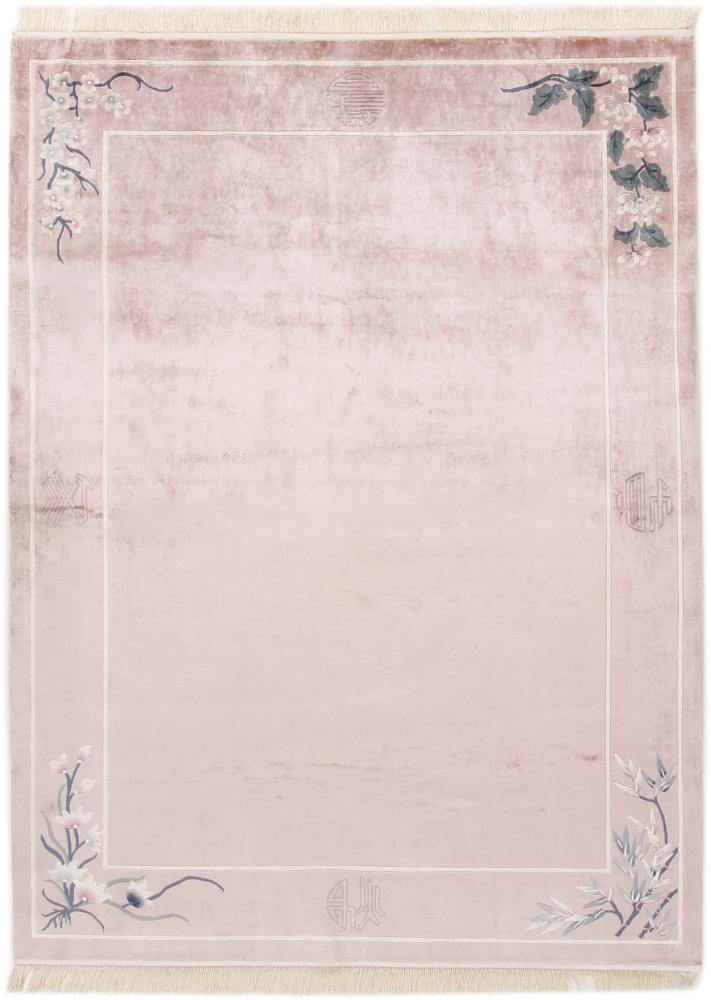 Chinees tapijt China Zijde 7'7"x5'6" 7'7"x5'6", Perzisch tapijt Handgeknoopte