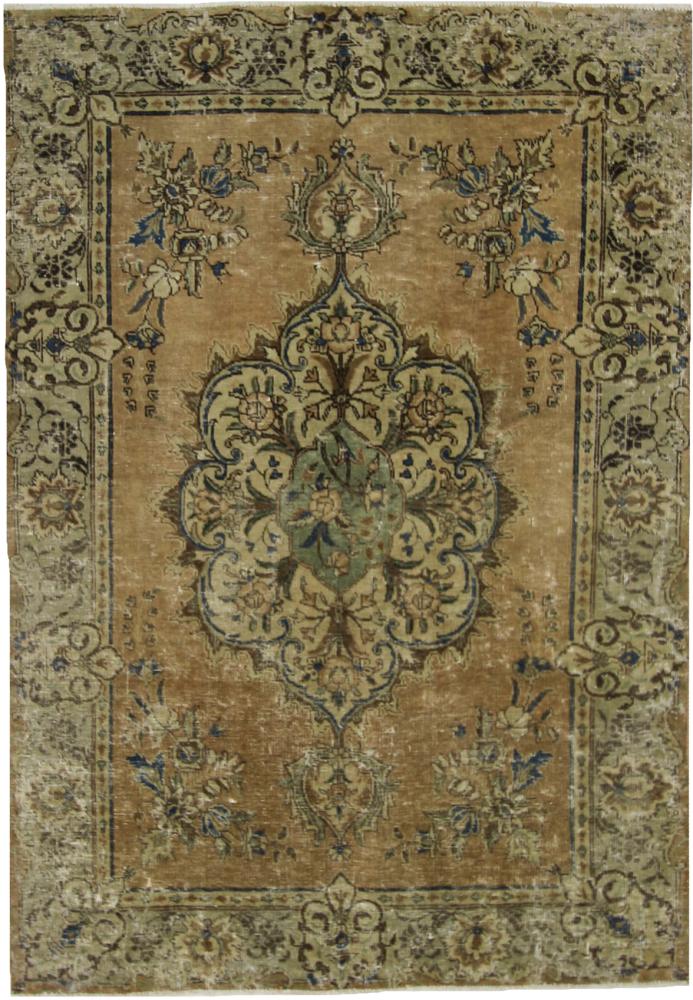 Persian Rug Vintage 6'5"x4'5" 6'5"x4'5", Persian Rug Knotted by hand