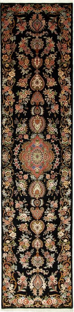 Persian Rug Tabriz 55Raj 12'10"x2'11" 12'10"x2'11", Persian Rug Knotted by hand
