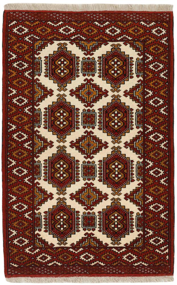 Perserteppich Turkaman 126x82 126x82, Perserteppich Handgeknüpft