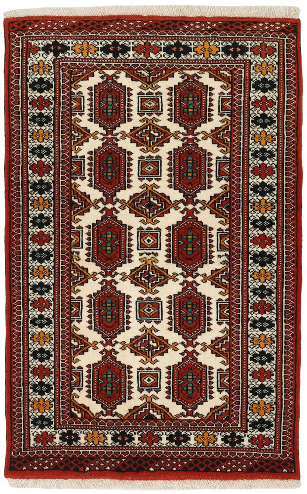 Persisk matta Turkaman 127x82 127x82, Persisk matta Knuten för hand