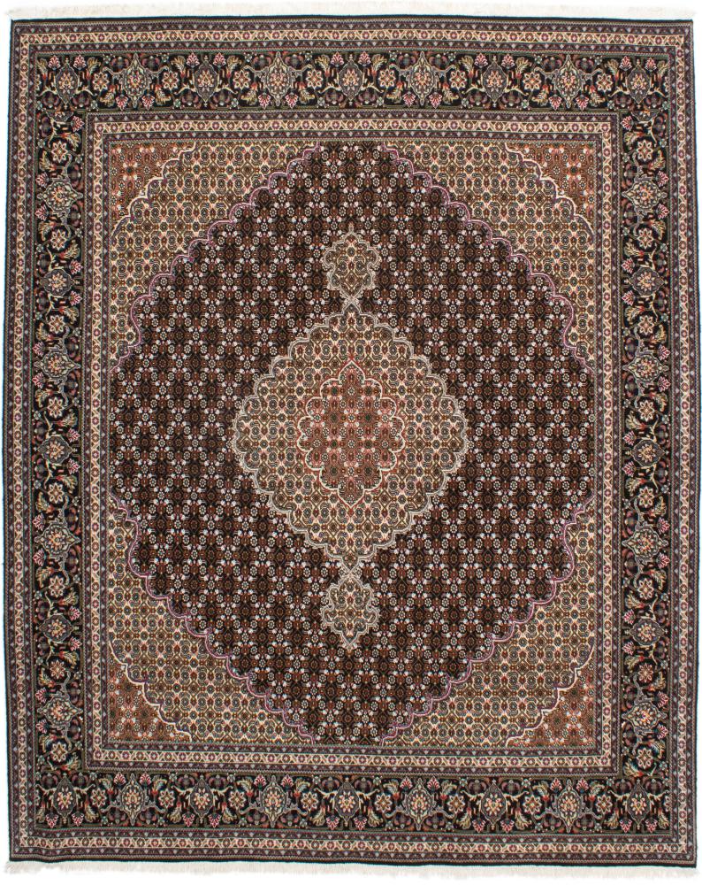 Indo rug Tabriz Mahi 8'5"x6'8" 8'5"x6'8", Persian Rug Knotted by hand