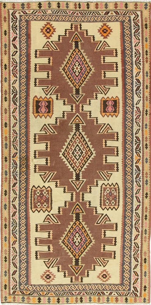 Persisk tæppe Kelim Fars Azerbaijan Antikke 315x156 315x156, Persisk tæppe Håndvævet