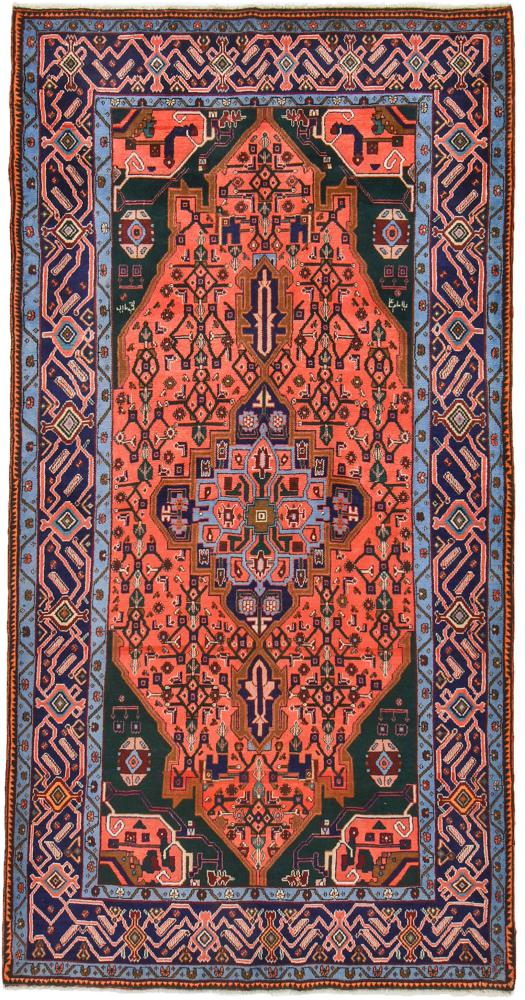Persian Rug Koliai 9'5"x4'11" 9'5"x4'11", Persian Rug Knotted by hand