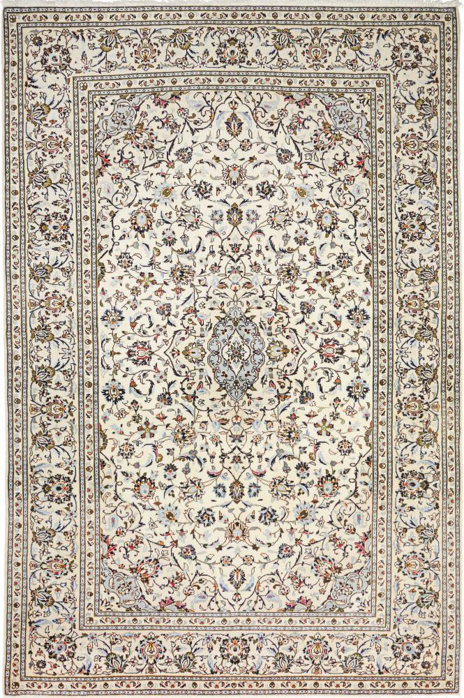 Tapis persan Kashan 295x197 295x197, Tapis persan Noué à la main