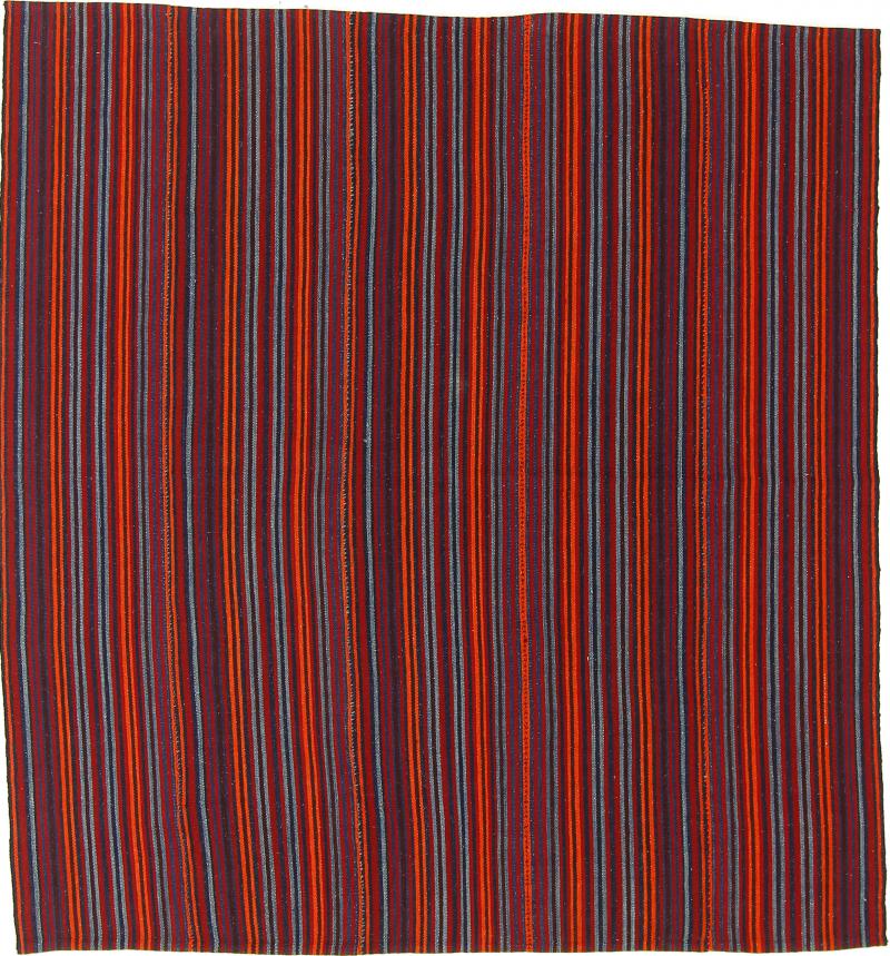 Tappeto persiano Kilim Fars Antico 147x141 147x141, Tappeto persiano Tessuto a mano