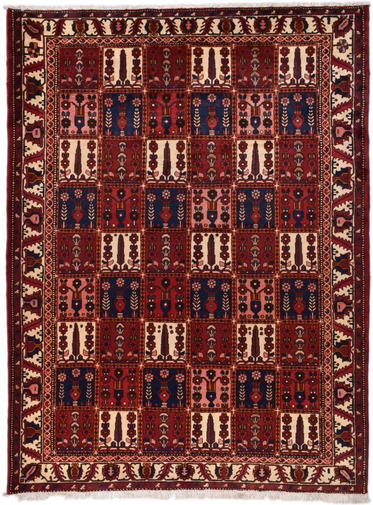 Persian Rug Bakhtiari 9'8"x7'2" 9'8"x7'2", Persian Rug Knotted by hand