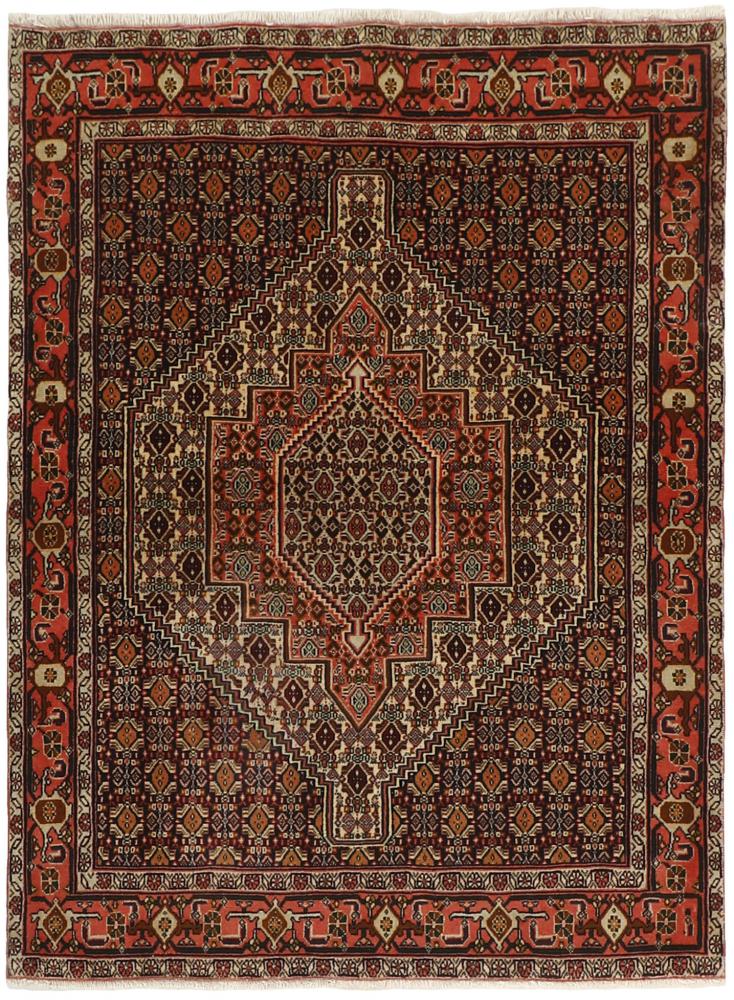 Persian Rug Senneh 5'1"x3'9" 5'1"x3'9", Persian Rug Knotted by hand