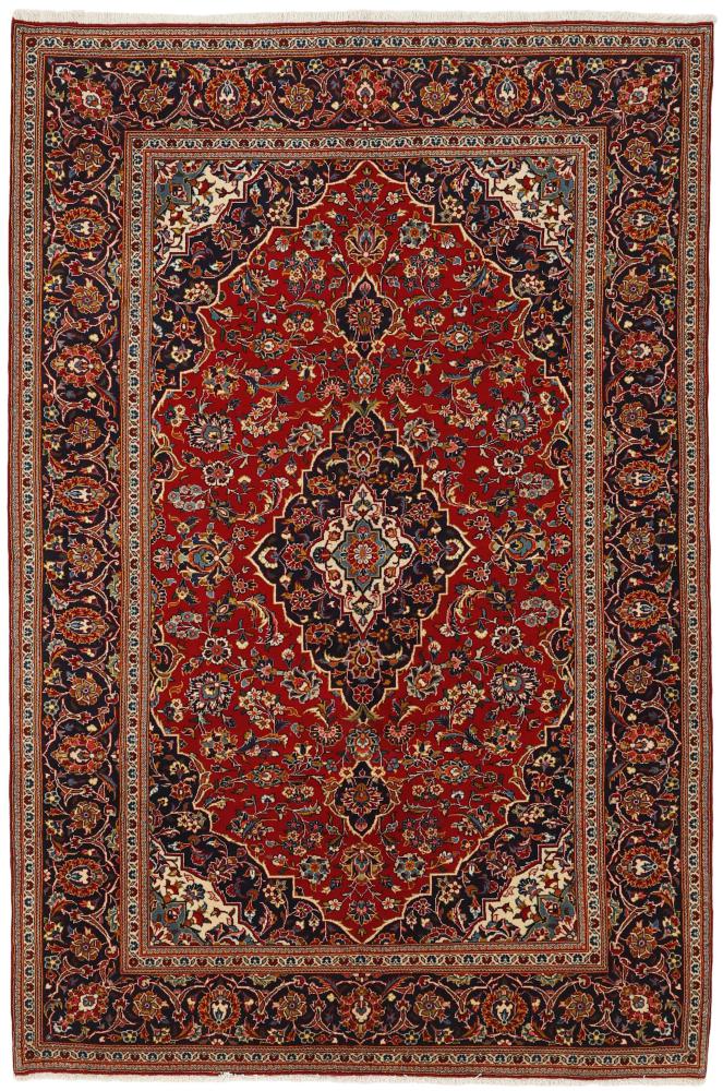 Tapis persan Kashan 297x194 297x194, Tapis persan Noué à la main