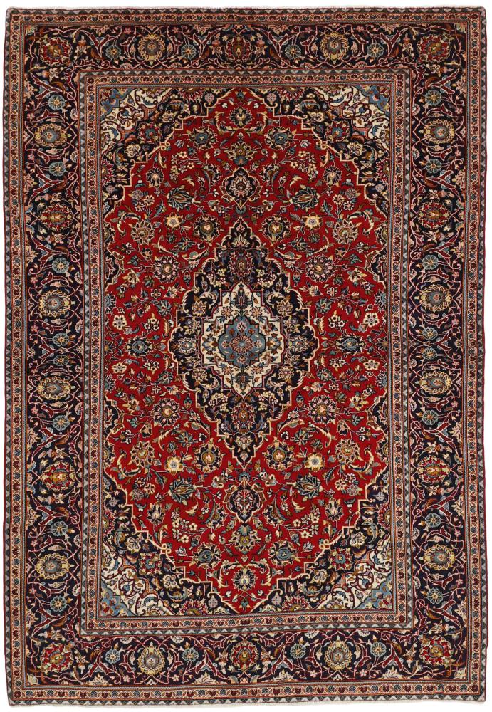 Tapis persan Kashan 9'9"x6'6" 9'9"x6'6", Tapis persan Noué à la main