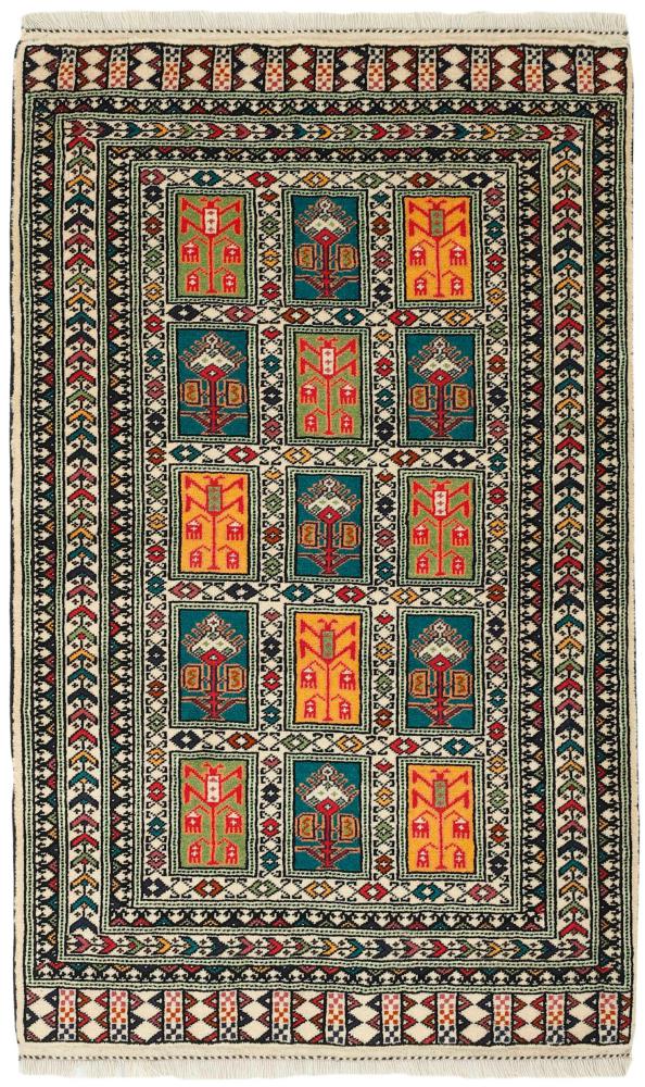 Persian Rug Turkaman 129x84 129x84, Persian Rug Knotted by hand