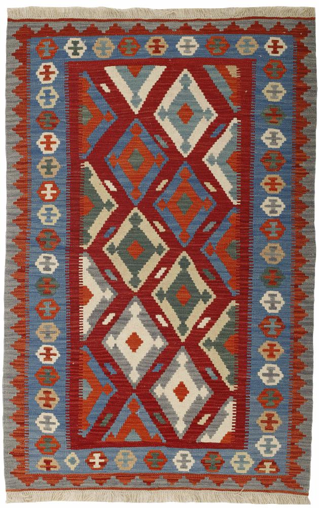 Persisk tæppe Kelim Fars 160x107 160x107, Persisk tæppe Håndvævet