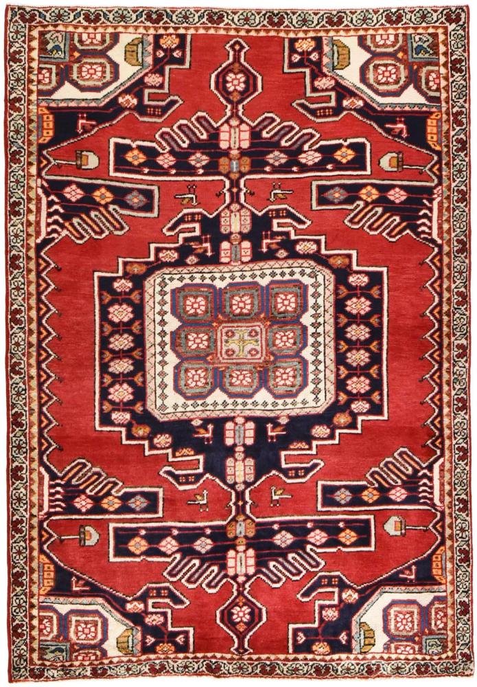 Persisk matta Mahabad 191x132 191x132, Persisk matta Knuten för hand