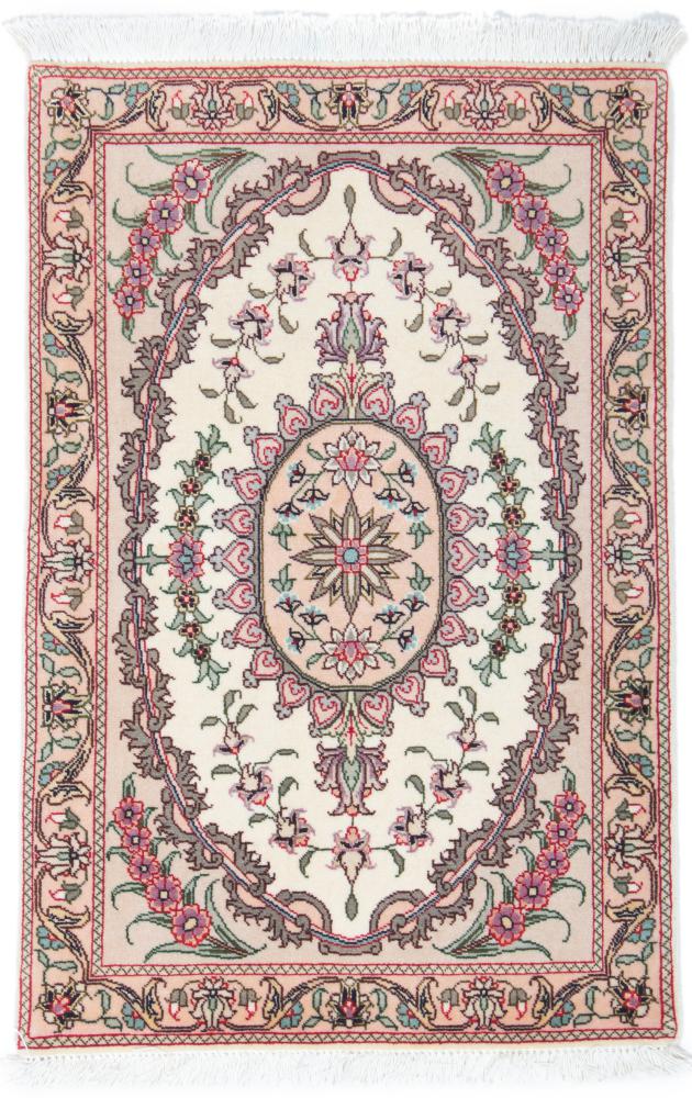 Persian Rug Tabriz 50Raj 3'0"x1'11" 3'0"x1'11", Persian Rug Knotted by hand