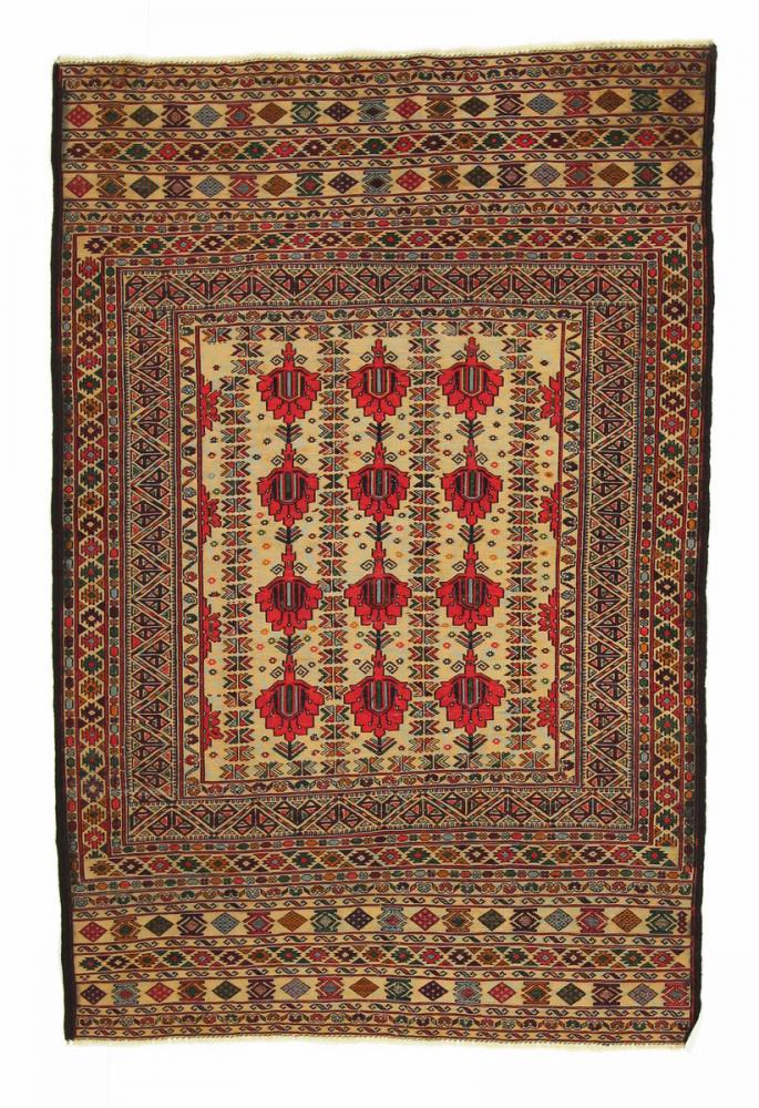 Afghan rug Kilim Afghan Soozani 141x93 141x93, Persian Rug Woven by hand