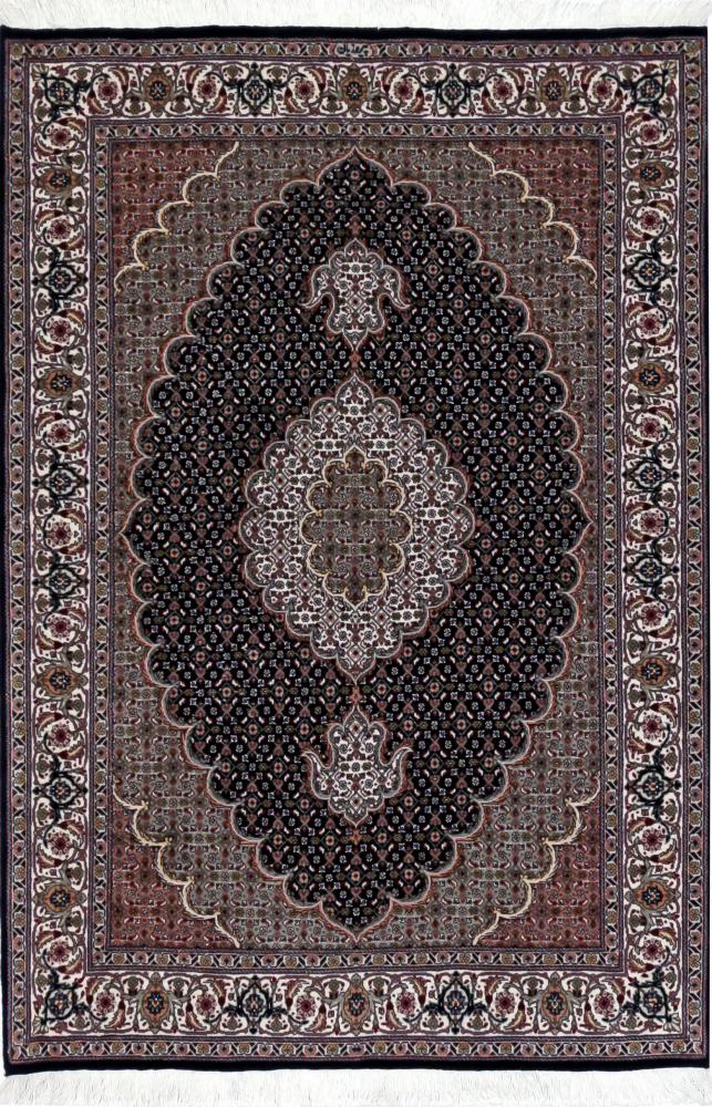Persian Rug Tabriz Mahi 50Raj 4'11"x3'4" 4'11"x3'4", Persian Rug Knotted by hand