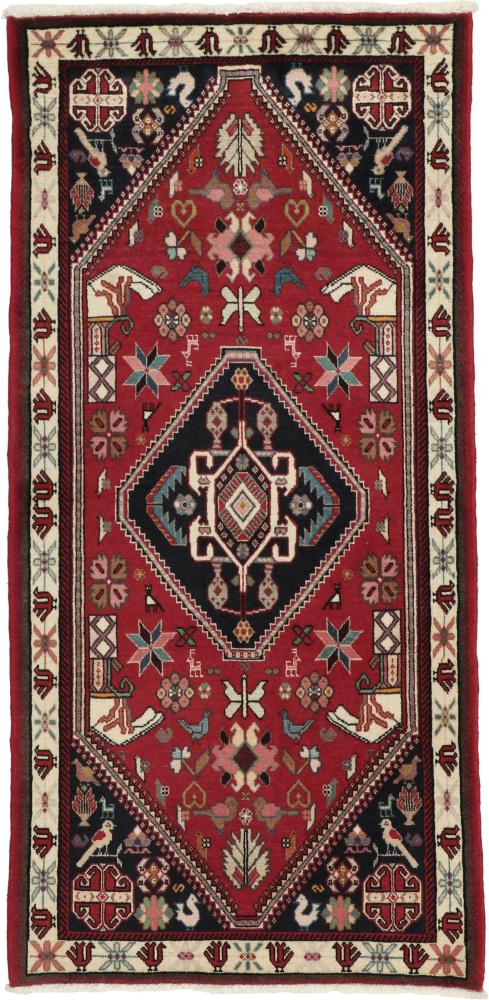 Persian Rug Ghashghai 4'10"x2'4" 4'10"x2'4", Persian Rug Knotted by hand