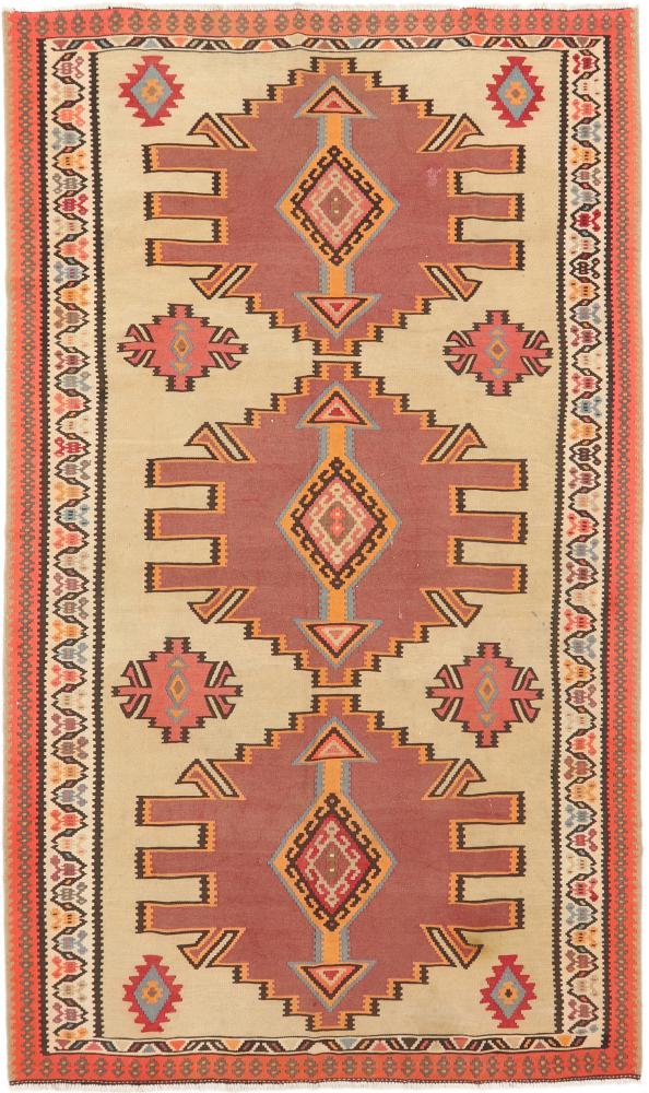 Persian Rug Kilim Fars Azerbaijan Antique 10'0"x5'9" 10'0"x5'9", Persian Rug Woven by hand