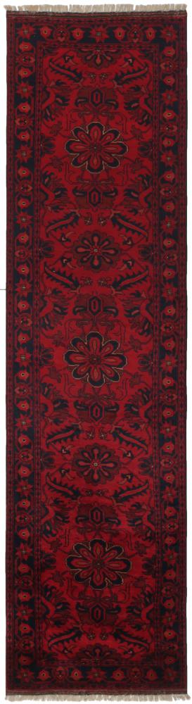Afghanischer Teppich Khal Mohammadi 10'0"x2'6" 10'0"x2'6", Perserteppich Handgeknüpft