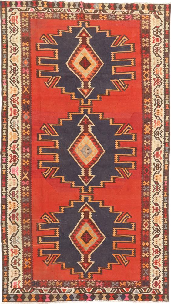 Tapis persan Kilim Fars Azerbaijan Antique 298x164 298x164, Tapis persan Tissé à la main