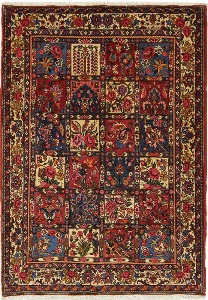  ペルシャ絨毯 バクティアリ 196x141 196x141,  ペルシャ絨毯 手織り