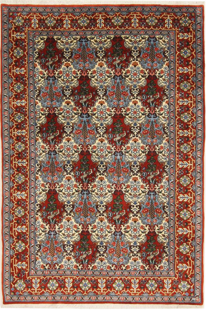 Persian Rug Bakhtiari 5'11"x4'0" 5'11"x4'0", Persian Rug Knotted by hand