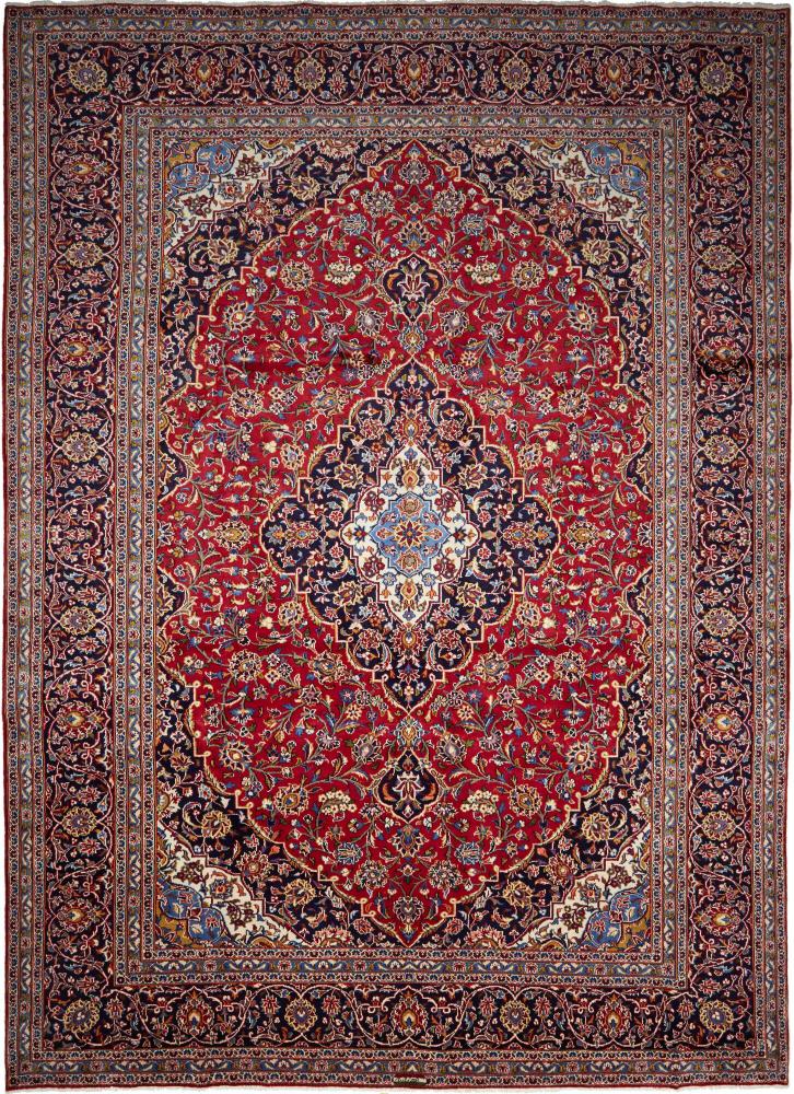 Tapis persan Kashan 406x297 406x297, Tapis persan Noué à la main