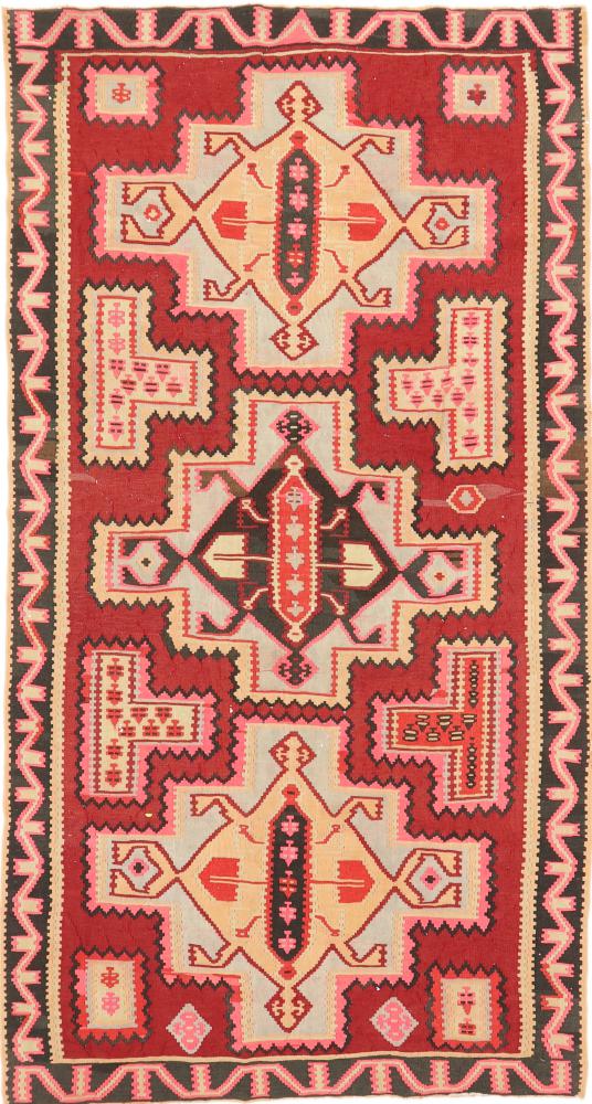 Perserteppich Kelim Fars Azerbaijan Antik 293x155 293x155, Perserteppich Handgewebt