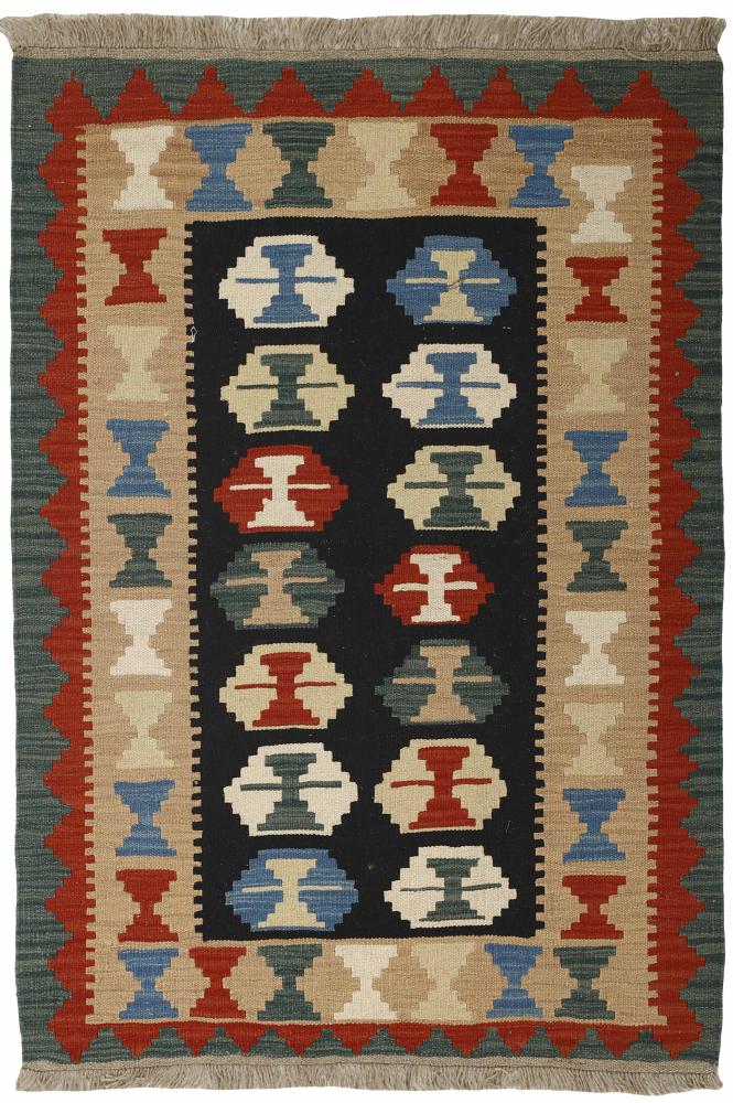 Tapis persan Kilim Fars 4'11"x3'5" 4'11"x3'5", Tapis persan Tissé à la main