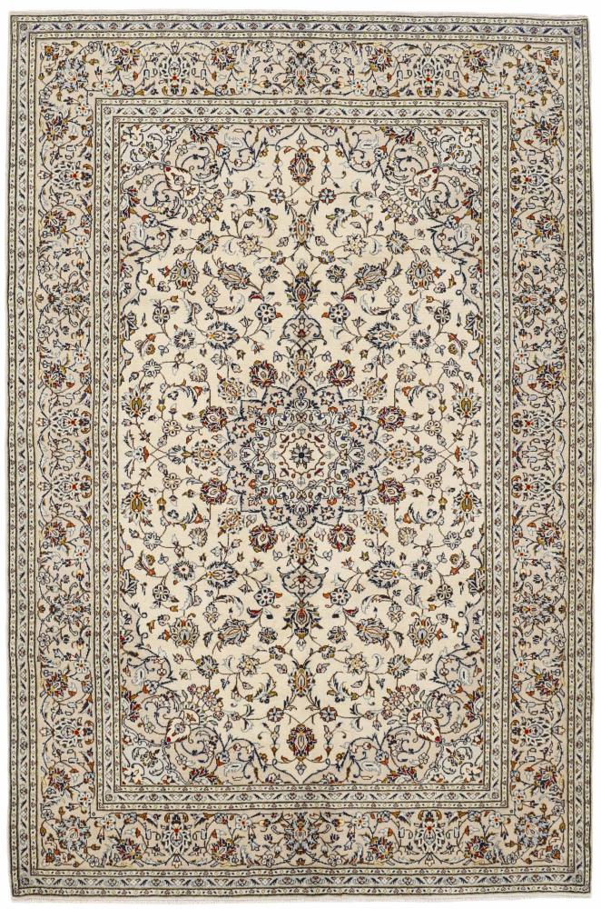 Tapis persan Kashan 9'9"x6'4" 9'9"x6'4", Tapis persan Noué à la main