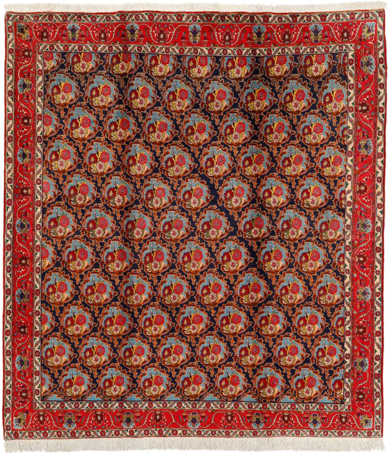 Tapis persan Senneh 9'4"x8'3" 9'4"x8'3", Tapis persan Noué à la main