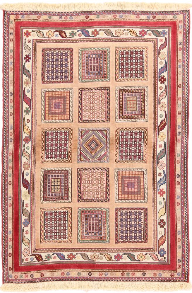  ペルシャ絨毯 キリム Soozani Nimbaft 152x105 152x105,  ペルシャ絨毯 手織り